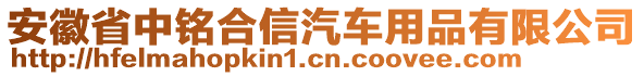 安徽省中銘合信汽車用品有限公司