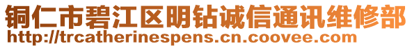 銅仁市碧江區(qū)明鉆誠信通訊維修部