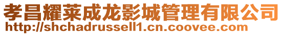 孝昌耀萊成龍影城管理有限公司