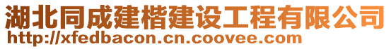 湖北同成建楷建設工程有限公司