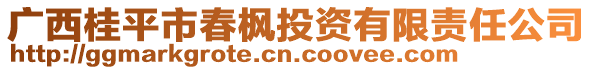 廣西桂平市春楓投資有限責任公司