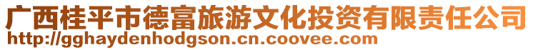 廣西桂平市德富旅游文化投資有限責任公司