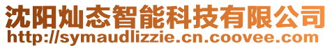 沈陽燦態智能科技有限公司