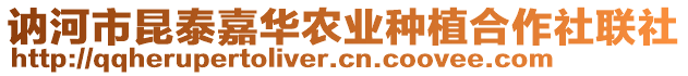 訥河市昆泰嘉華農(nóng)業(yè)種植合作社聯(lián)社
