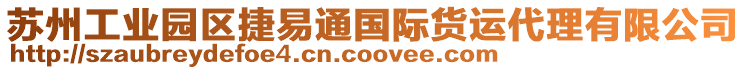 蘇州工業(yè)園區(qū)捷易通國(guó)際貨運(yùn)代理有限公司