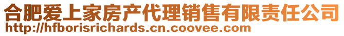 合肥愛上家房產(chǎn)代理銷售有限責任公司