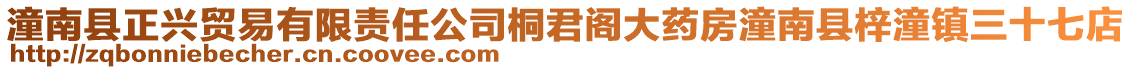 潼南縣正興貿(mào)易有限責(zé)任公司桐君閣大藥房潼南縣梓潼鎮(zhèn)三十七店