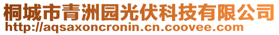 桐城市青洲園光伏科技有限公司