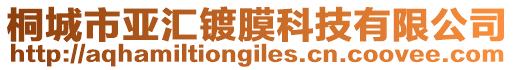 桐城市亞匯鍍膜科技有限公司
