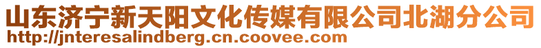 山東濟寧新天陽文化傳媒有限公司北湖分公司