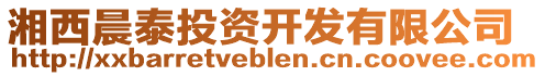 湘西晨泰投資開發有限公司