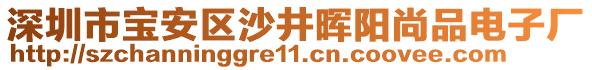 深圳市寶安區(qū)沙井暉陽(yáng)尚品電子廠