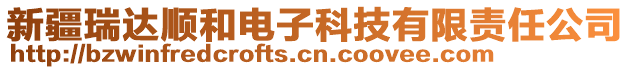 新疆瑞達順和電子科技有限責任公司