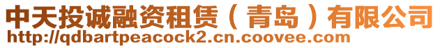 中天投誠融資租賃(青島)有限公司