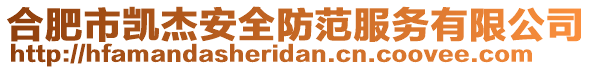 合肥市凱杰安全防范服務(wù)有限公司