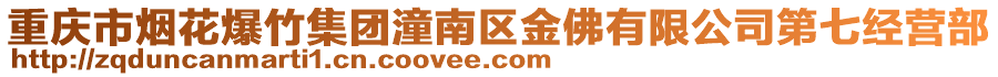 重慶市煙花爆竹集團(tuán)潼南區(qū)金佛有限公司第七經(jīng)營部