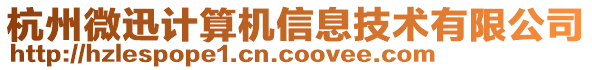 杭州微迅計(jì)算機(jī)信息技術(shù)有限公司