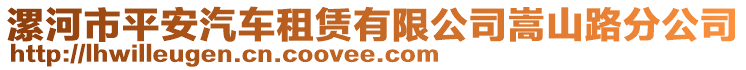 漯河市平安汽車租賃有限公司嵩山路分公司