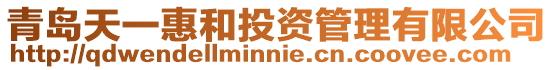 青島天一惠和投資管理有限公司