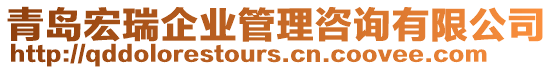 青島宏瑞企業(yè)管理咨詢有限公司