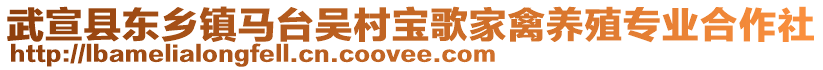 武宣縣東鄉(xiāng)鎮(zhèn)馬臺吳村寶歌家禽養(yǎng)殖專業(yè)合作社