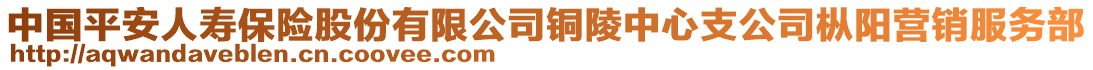 中國(guó)平安人壽保險(xiǎn)股份有限公司銅陵中心支公司樅陽(yáng)營(yíng)銷服務(wù)部