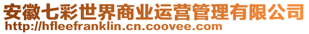 安徽七彩世界商業(yè)運(yùn)營(yíng)管理有限公司