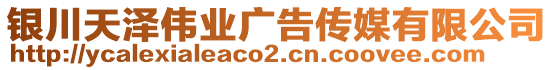 銀川天澤偉業(yè)廣告?zhèn)髅接邢薰? style=