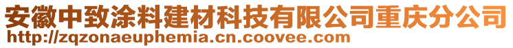 安徽中致涂料建材科技有限公司重慶分公司