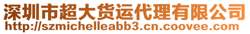 深圳市超大貨運(yùn)代理有限公司