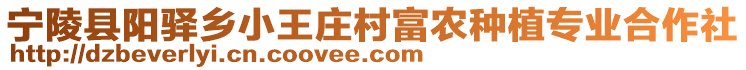寧陵縣陽驛鄉(xiāng)小王莊村富農(nóng)種植專業(yè)合作社