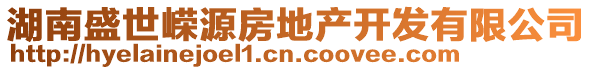 湖南盛世嶸源房地產開發(fā)有限公司