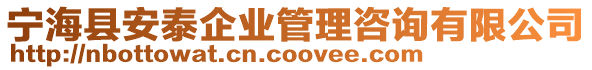 寧海縣安泰企業(yè)管理咨詢有限公司