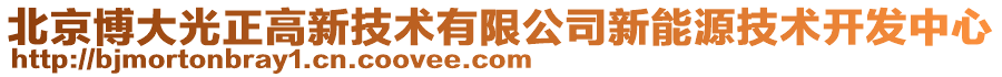北京博大光正高新技術有限公司新能源技術開發中心