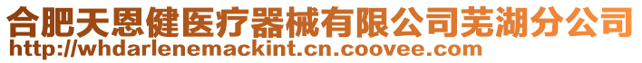 合肥天恩健醫(yī)療器械有限公司蕪湖分公司