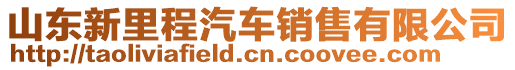 山東新里程汽車銷售有限公司