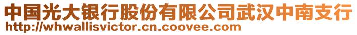 中國光大銀行股份有限公司武漢中南支行