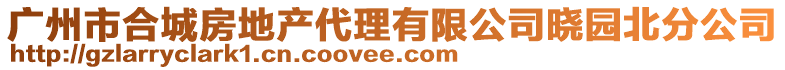 廣州市合城房地產代理有限公司曉園北分公司