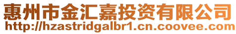 惠州市金匯嘉投資有限公司