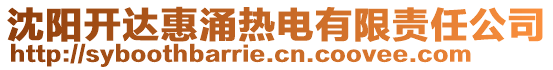 沈陽開達惠涌熱電有限責任公司