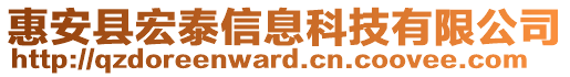 惠安縣宏泰信息科技有限公司