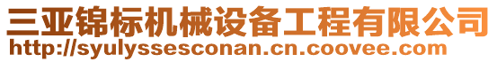 三亞錦標(biāo)機(jī)械設(shè)備工程有限公司