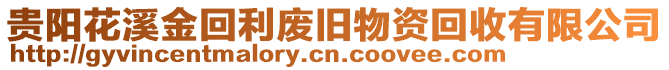 貴陽花溪金回利廢舊物資回收有限公司