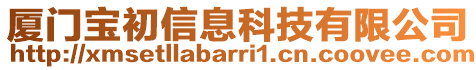 廈門寶初信息科技有限公司