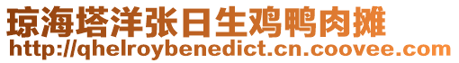瓊海塔洋張日生雞鴨肉攤