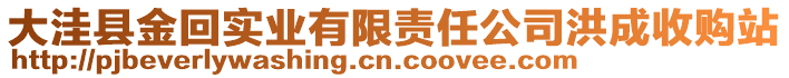 大洼縣金回實業(yè)有限責任公司洪成收購站