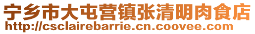 寧鄉(xiāng)市大屯營(yíng)鎮(zhèn)張清明肉食店