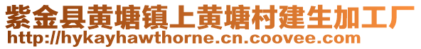 紫金縣黃塘鎮(zhèn)上黃塘村建生加工廠