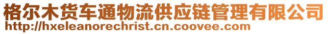 格爾木貨車通物流供應(yīng)鏈管理有限公司