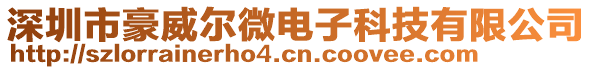 深圳市豪威爾微電子科技有限公司